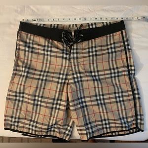 Tartan-check Pattern Plaid Board Shorts